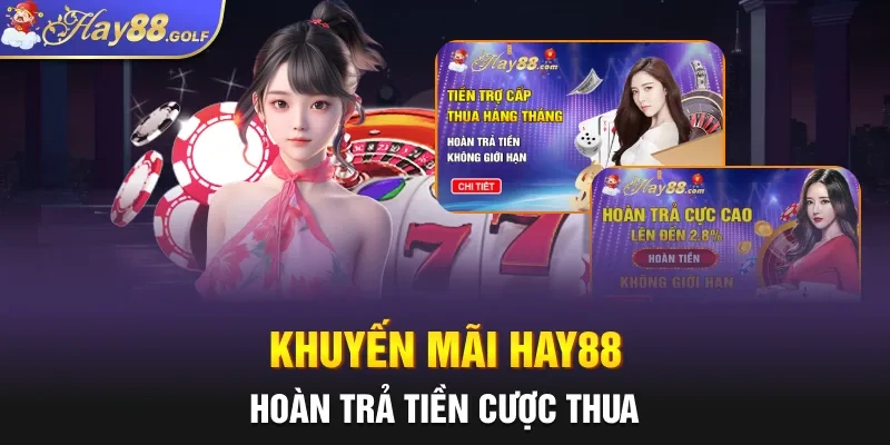 Hoàn trả cược thua trên khuyến mãi hay88